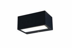 Lampa zewnętrzna kinkiet LED nowoczesna minimalistyczna czarna aluminiowa prostokątna GEMINI IP54 5189113012 LUTEC