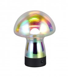 Lampka stołowa nocna LED szklana grzybek designerska nowoczesna dekoracyjna ściemnialna na komodę DOOLEY R54981153 Rl