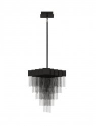Lampa wisząca LED czarna z łańcuszkami nowoczesna designerska Luces Exclusivas 9186992