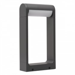 Lampa stojąca zewnętrzna IP65 niski słupek LED ciemno szara Azzardo FRAME 30 AZ6684 12W 3000K