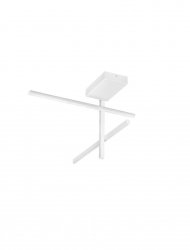 Nowoczesna lampa sufitowa LED biała prostopadłe listwy uniwersalna minimalistyczna aluminiowa ściemnialna ZAMERCA LE45483 Luces Exclusivas 