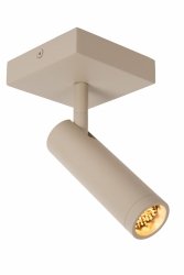 Nowoczesny plafon lampa sufitowa na wysięgniku szara regulowana tuba uniwersalna minimalistyczna aluminiowa GRADO 22974/01/41 Lucide