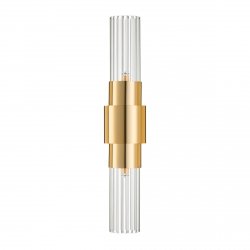 Lampa ścienna kinkiet złoty tuba z ryflowanego szkła 46cm minimalistyczny klasyczny GLOW ST-DW7790 Step Into Design