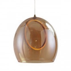 Lampa wisząca nad wyspę Azzardo NICOLE PENDANT AMBER AZ6197 bursztynowe szkło