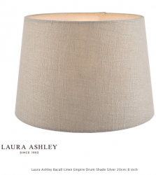 Klosz abażur 20cm LAURA ASHLEY Bacall Linen Silver DAR LIGHTING (Abażur- Bez Podstawy)