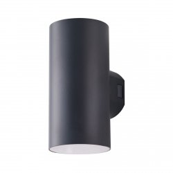 Zewnętrzny Kinkiet Ścienny Tuba szara ROLAND 2 WALL IP65 DGR Azzardo AZ5227