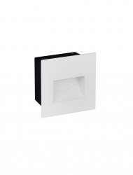 Oprawa wpuszczana kinkiet LED biały kwadratowy minimalistyczny nowoczesny IP65 NORVEZO LE75322 Luces Exclusivas