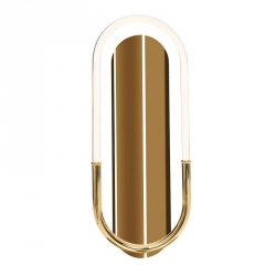 DesinerskI Złoty Kinkiet Glamour LED MAXLIGHT OLIVIA W0290D 