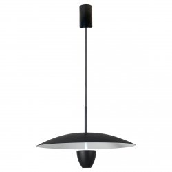 Nowoczesna czarna lampa wisząca ozdobna LED CCT metalowa industrialna minimalistyczna UFO M LP-0408/1P M BK LIGHT PRESTIGE