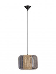 Lampa wisząca sznurkowa pleciona owalna boho rystykalna industrialna nad stół do salonu sypialni BELUNCA LE45351 Luces Exclusivas