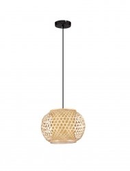 Pleciona naturalna lampa wisząca ratan REQUENA LE44861 Luces Exlusivas