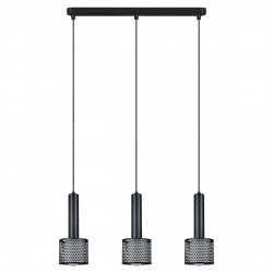 Industralna lampa wisząca ozdobna metalowa loftowa minimalistyczna AMO LP-0702/3L BK LIGHT PRESTIGE