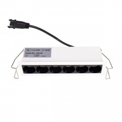 Oprawa wpuszczana w sufit LED minimalistyczna klasyczna prostokątna biała aluminiowa X-line H0136 MAXLIGHT 