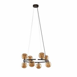 Designerska molekularna lampa wisząca w kolorze brązowym szklane bursztynowe klosze kule ANABELLE 6572 TK-Lighting
