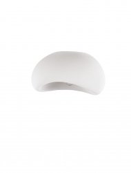 Nowoczesny biały plafon owalny klosz minimalistyczny uniwersalny skandynawski PALINZA LE45325 Luces Exclusivas
