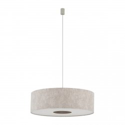 Abażurowa lampa wisząca CEDRO 11666 Nowodvorski lighting beżowa salonowa pokojowa
