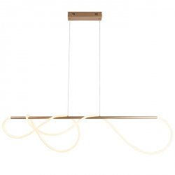 Nowoczesna Lampa Wisząca Designerska Tuba LED Mosiądz ATTALEA 97629 ENDON