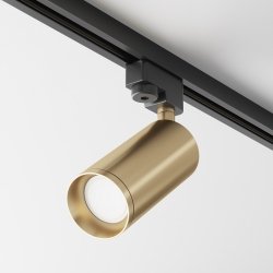  Lampa szynowa minimalistyczna nowoczesna regulowana aluminium matowe złoto Focus MAYTONI TR004-1-GU10-MG