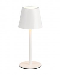 Lampka stołowa nocna LED biała owalna minimalistyczna klasyczna uniwersalna metalowa ściemnialna DIAZ IP44 R55961131 Rl