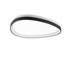 Lampa sufitowa LED okrągła czarna minimalistyczna klasyczna Gemini pl d042 on-off 2700k 341446 IDEAL LUX 