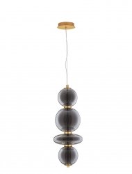 Elegancka Lampa Wisząca Salonowa z Ciemnego Szkła Luces Exclusivas MORROS LE44486