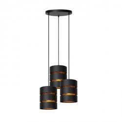 Czarna Lampa Wisząca Vintage ROSAS 21433/13/30 LUCIDE
