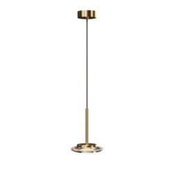 Nowoczesna Lampa wisząca Lunaris 6W Maxlight P0649 Złota 