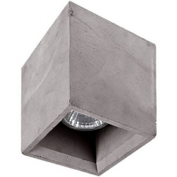 Lampa sufitowa kwadratowa tuba z betonu plafon Nowodvorski Lighting BOLD 9388 szara