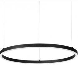 NOWOCZESNA LAMPA WISZĄCA OKRĄG RING LED CZARNA IDEAL LUX 342122 ORACLE SLIM SP D90 ROUND 4000K DALI 