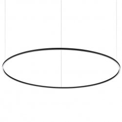 NOWOCZESNA LAMPA WISZĄCA RING LED CZARNY OKRĄG IDEAL LUX 342160 ORACLE SLIM D150 ROUND 2700K