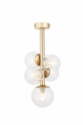 Lampa wisząca sufitowa Perla Lux 5 Sigma 40854 złoty szczotkowany