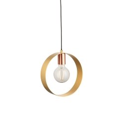 Nowoczesna lampa wisząca metalowa okrąg designerska artdeco Hoop 97664 ENDON 