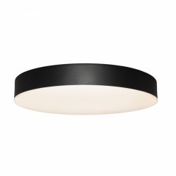 Plafon sufitowy czarny LED okrągły minimalistyczny nowoczesny tworzywo sztuczne Lumos C0270 MAXLIGHT