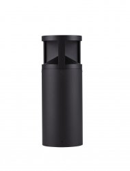 Minimalistyczny słupek ogrodowy klasyczny LED tuba aluminiowy czarny uniwersalny IP65 Luces Exclusivas