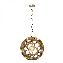 Nowoczesna Złota Lampa Wisząca Designerska Kula HANNELORE 10423/40/02 LUCIDE