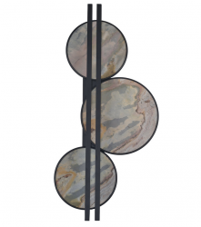 Nowoczesny kinkiet ścienny LED trzy okręgi MOONS 3-STEP CCT WALL AZ6666 Azzardo