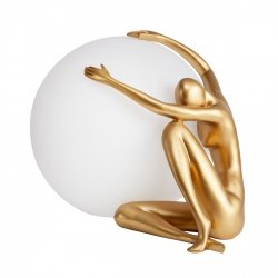 Designerska Lampa Stołowa Podłogowa WOMAN-1 ST-6022-A gold