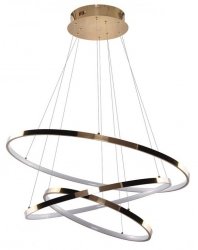 ZŁOTA LAMPA WISZĄCA KOŁO LED WHEEL GOLD AZ2918 AZZARDO