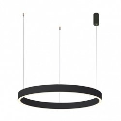 Nowoczesna Okrągła Lampa Wisząca Dwustronna LED Czarna BRASCO UP DOWN PND-56215D-100RPP-BK-3KS4K-TRDIMM ITALUX