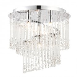 Szklany Lafon Sufitowy Glamour Elementy Chrom CAMILLE 68698 ENDON