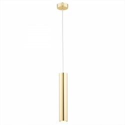 Lampa wisząca minimalistyczna tuba 1 płomienna stalowa kolor mosiądz regulacja wysokości GOMERA 4057 Argon