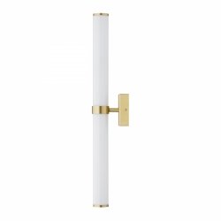 Mosiężny kinkiet LED nowoczesny szklana tuba minimalistyczny klasyczny podświetlający ścianę BATUMI 8926 Argon