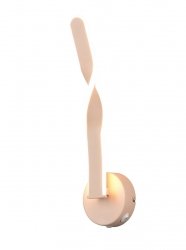 Beżowy podłużny kinkiet ścienny LED podświetlający ścianę minimalistyczny uniwersalny designerski metalowy GINKO R25791766 RL