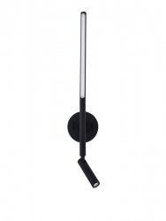Czarny Kinkiet Ścienny LUCES EXCLUSIVAS BIESCAS Le42260 LED 6W+3W