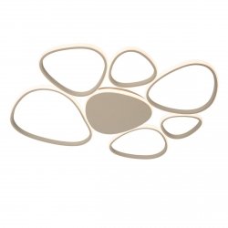 Nowoczesny plafon lampa sufitowa LED szara uniwersalna minimalistyczna geometryczna okręgi ściemnialna SAMLING 78102/72/41 Lucide