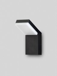 Minimalistyczna lampa ogrodowa klasyczna LED aluminiowa kolor antracyt prostokątna uniwersalna IP65 Luces Exclusivas