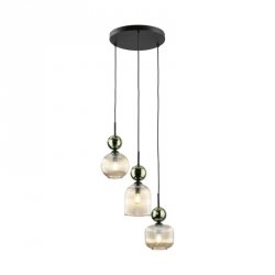 Lampa wisząca potrójna szklane klosze designerska nowoczesna dekoracyjna salonowa SOPHIA 11148 TK-LIGHTING