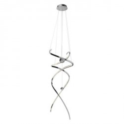 Designerska Chrom Lampa Wisząca Art Deco Nowoczesna RITZ P0482D MAXLIGHT