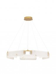 Marmurowa Lampa Wisząca Salonowa w Stylu Art Deco MAIRANA LE44617