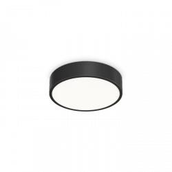 Okrągła Czarna Lampa Sufitowa LED RAY 327563 IDEAL LUX